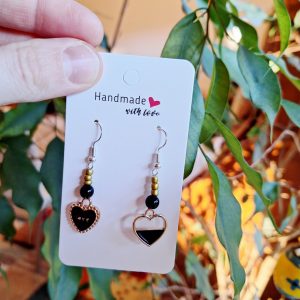 Ohrhänger "Sweet Hearts" mit Emaille Charms